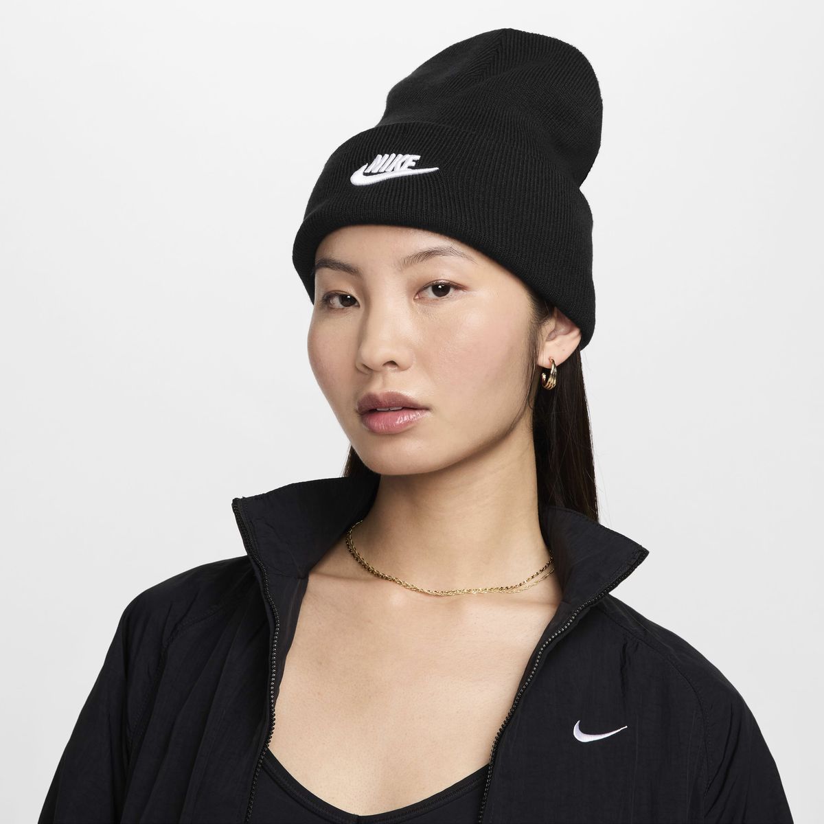 NIKE - Jockey U Nk Peak Beanie Tc Fut F24 L Negro Unisex