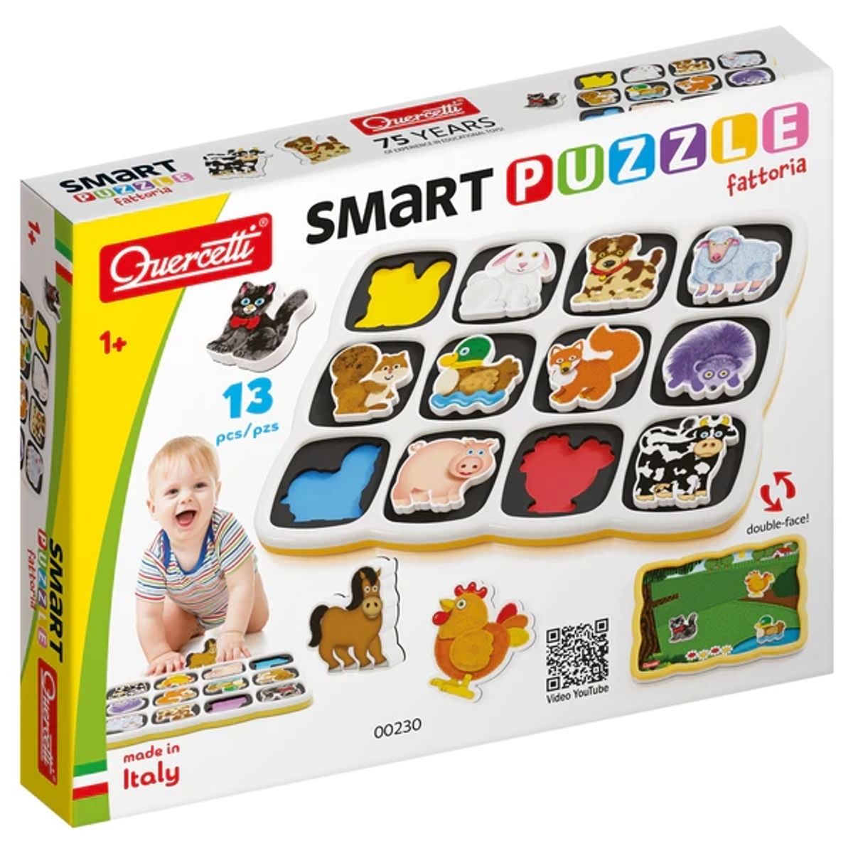 QUERCETTI - QUERCETTI 00230 SMART PUZZLE GRANJA 13 PCS