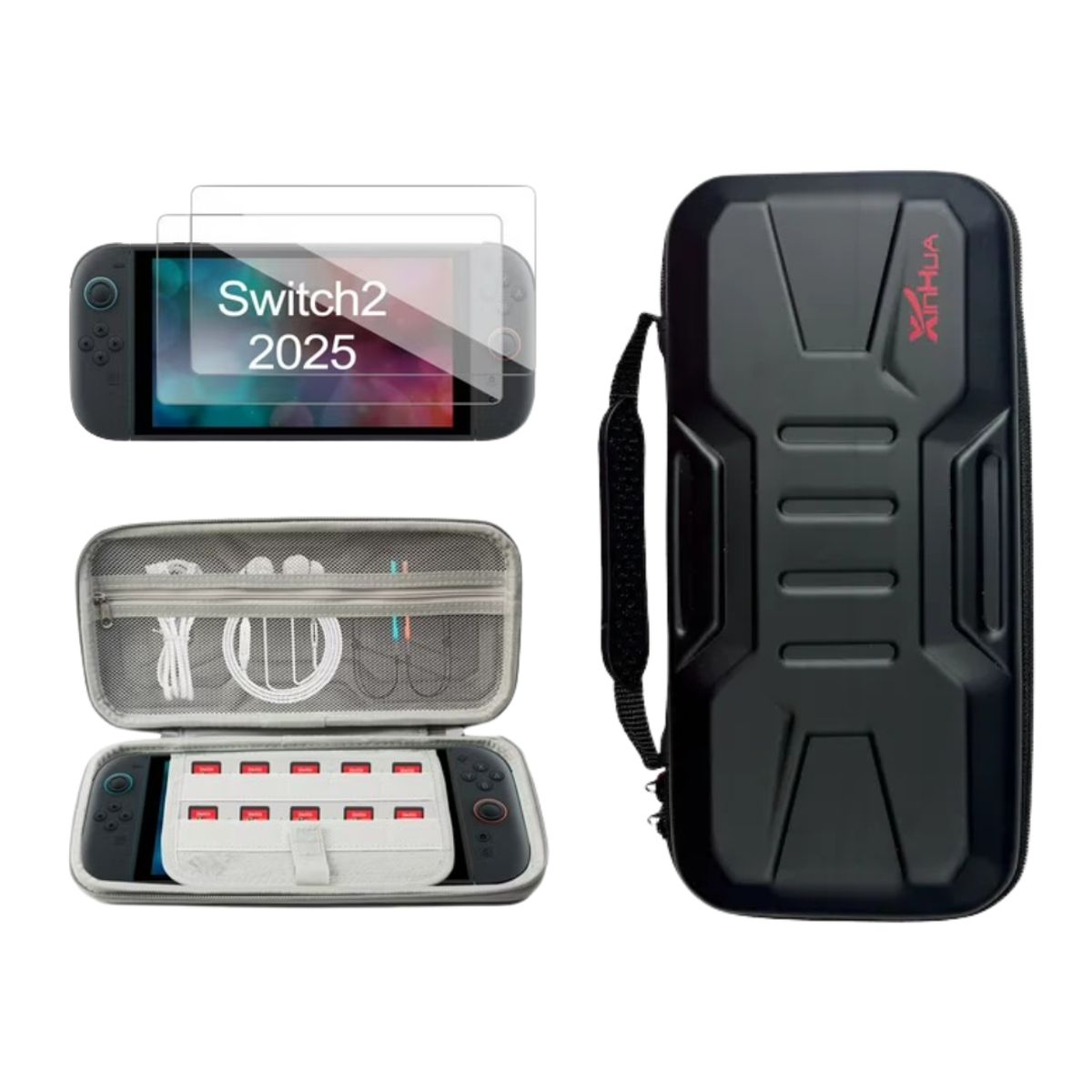 GENERICO - Estuche Protector Rigido Compatible Con N Switch 2+Mica