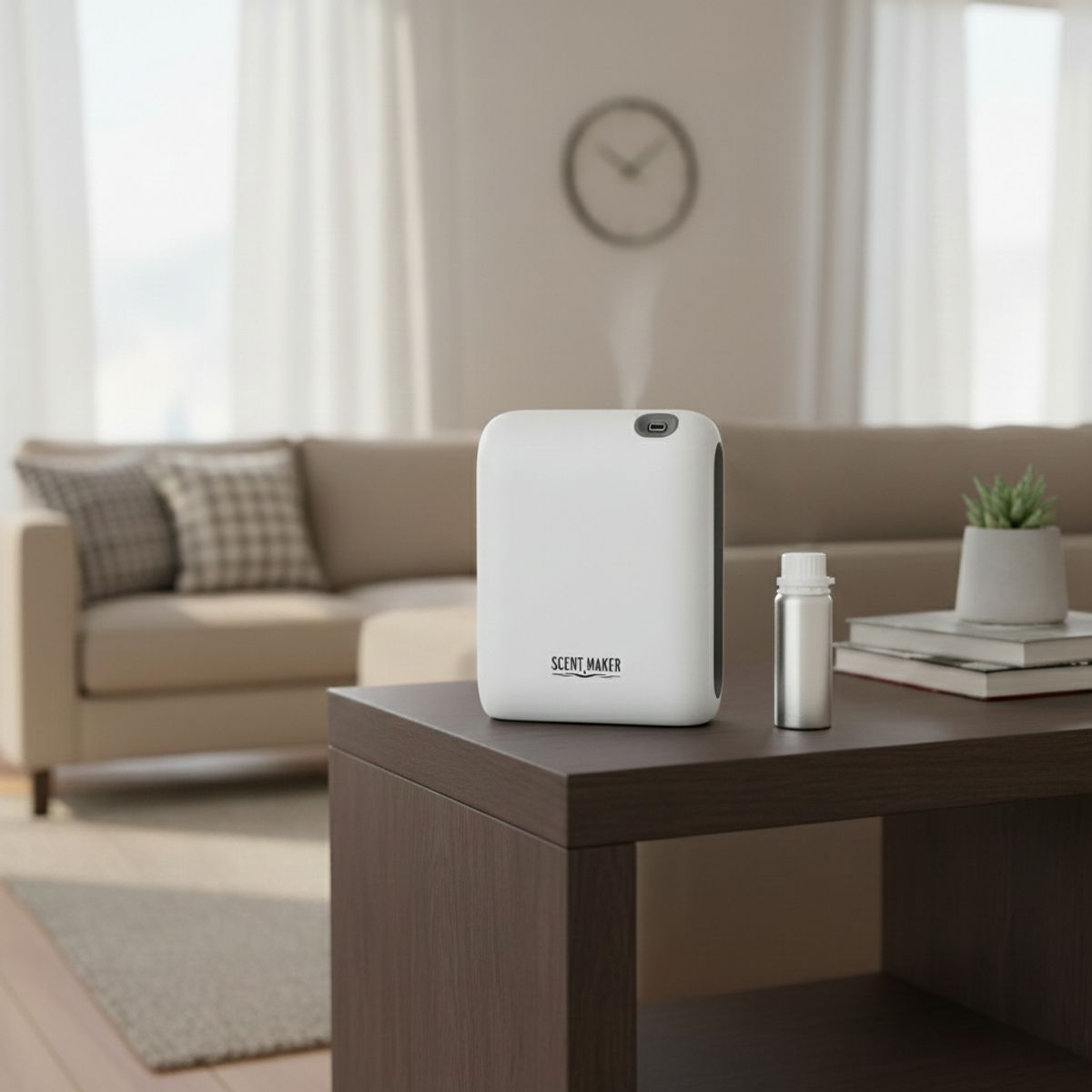 GENERICO - Nebulizadora Curve Blanca + 200 Ml Eliminador de Olor