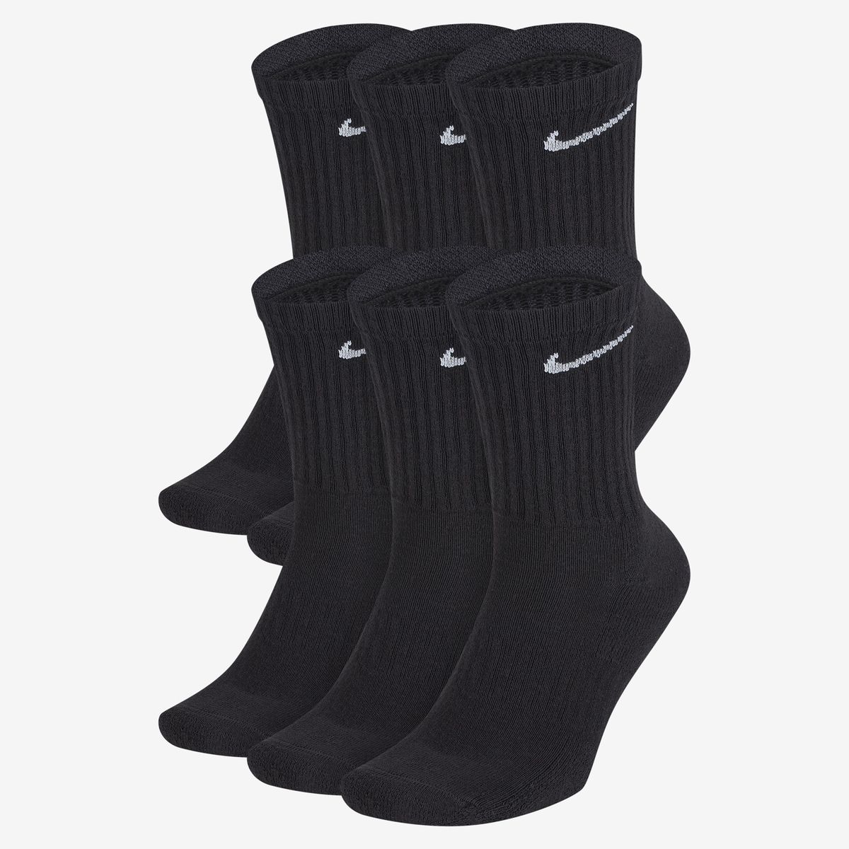 NIKE - Calcetines Nike Everyday Cushioned Tcs 39 Gym Hombre Negro