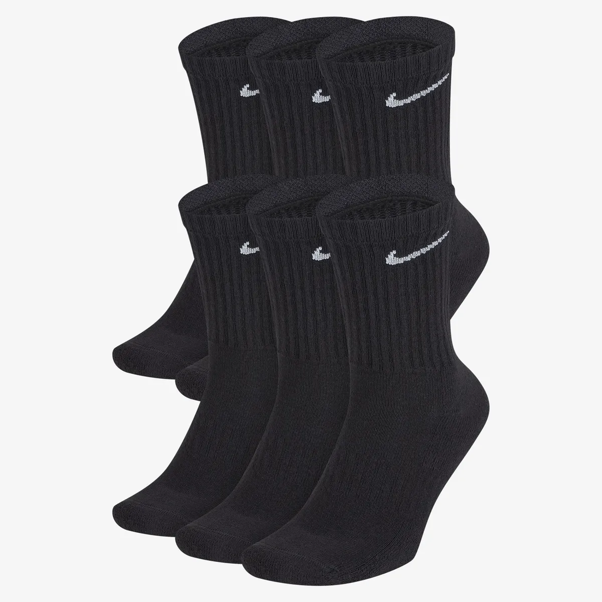 NIKE - Calcetines Nike Everyday Cushioned Tcs 39 Gym Hombre Negro