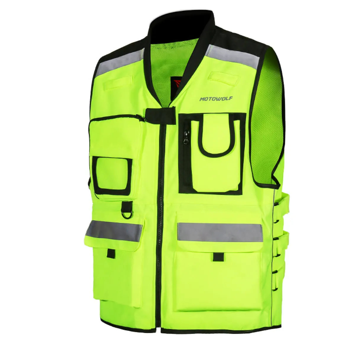 MOTOWOLF - Chaleco Reflectante Para Motociclismo Oxford 600D Motowolf 0504