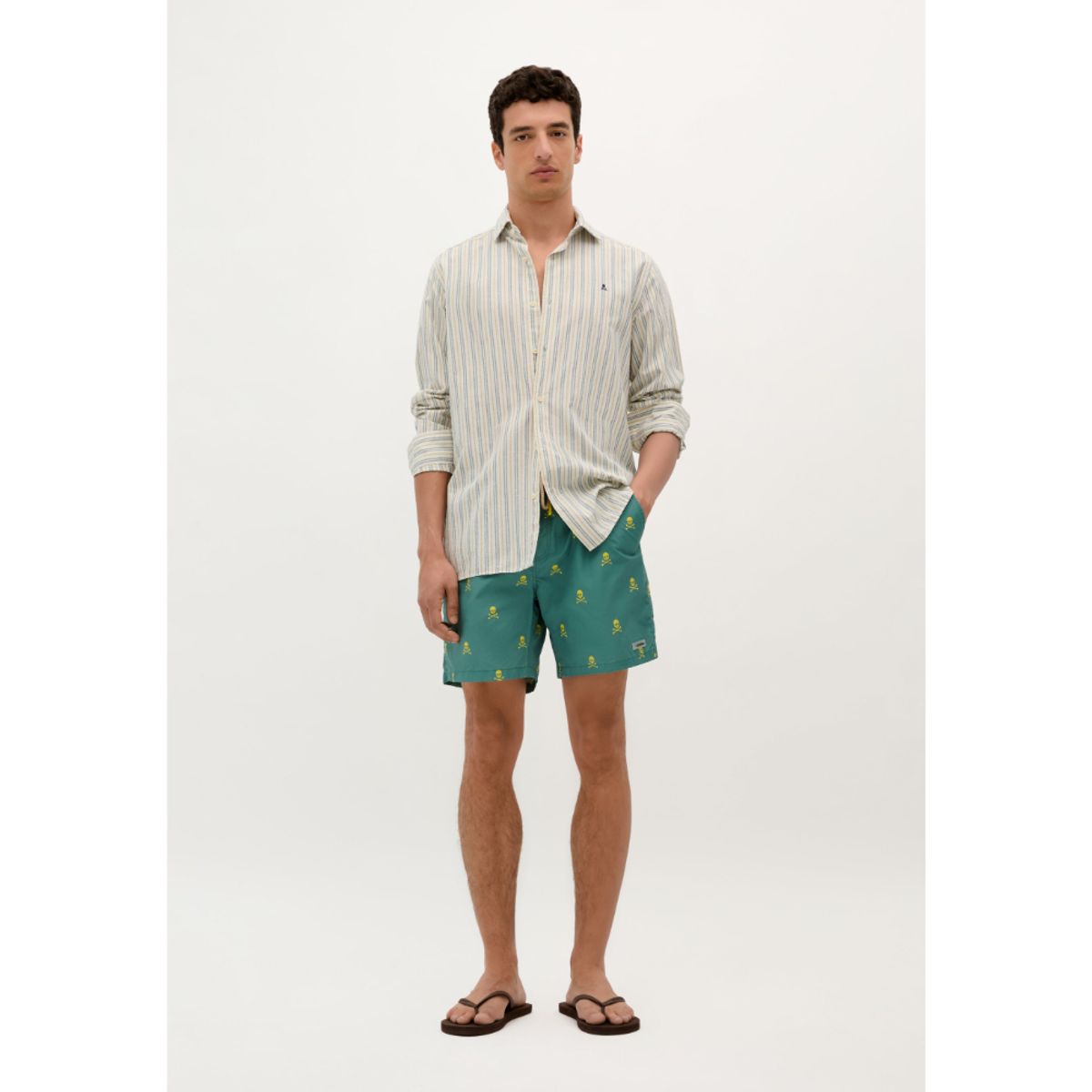 SCALPERS - BAÑADOR ESTAMPADO CALAVERA