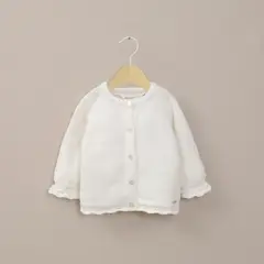 OPALINE - Chaleco Bebe Niña Blanco