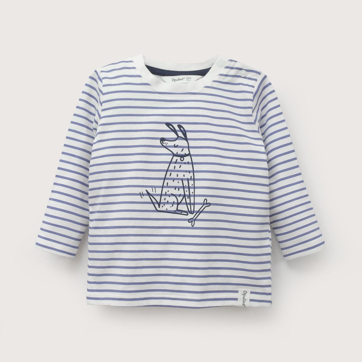 OPALINE - Polera Infant Niño Azul Lineas