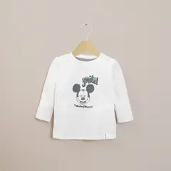 OPALINE - Polera Manga Larga Infant Niño Blanca Disney