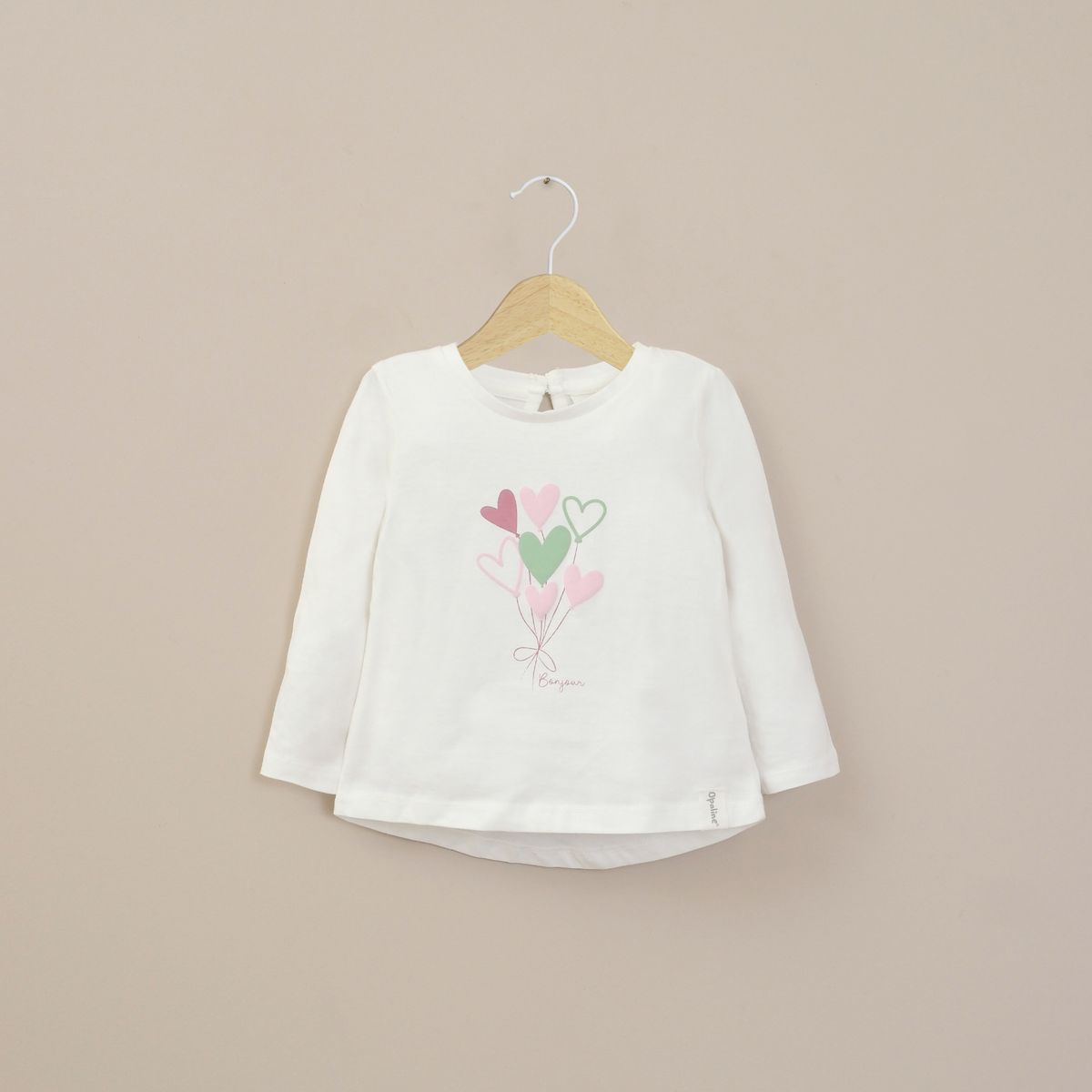 OPALINE - Polera Básica Infant Niña Blanca