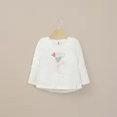 OPALINE - Polera Básica Infant Niña Blanca