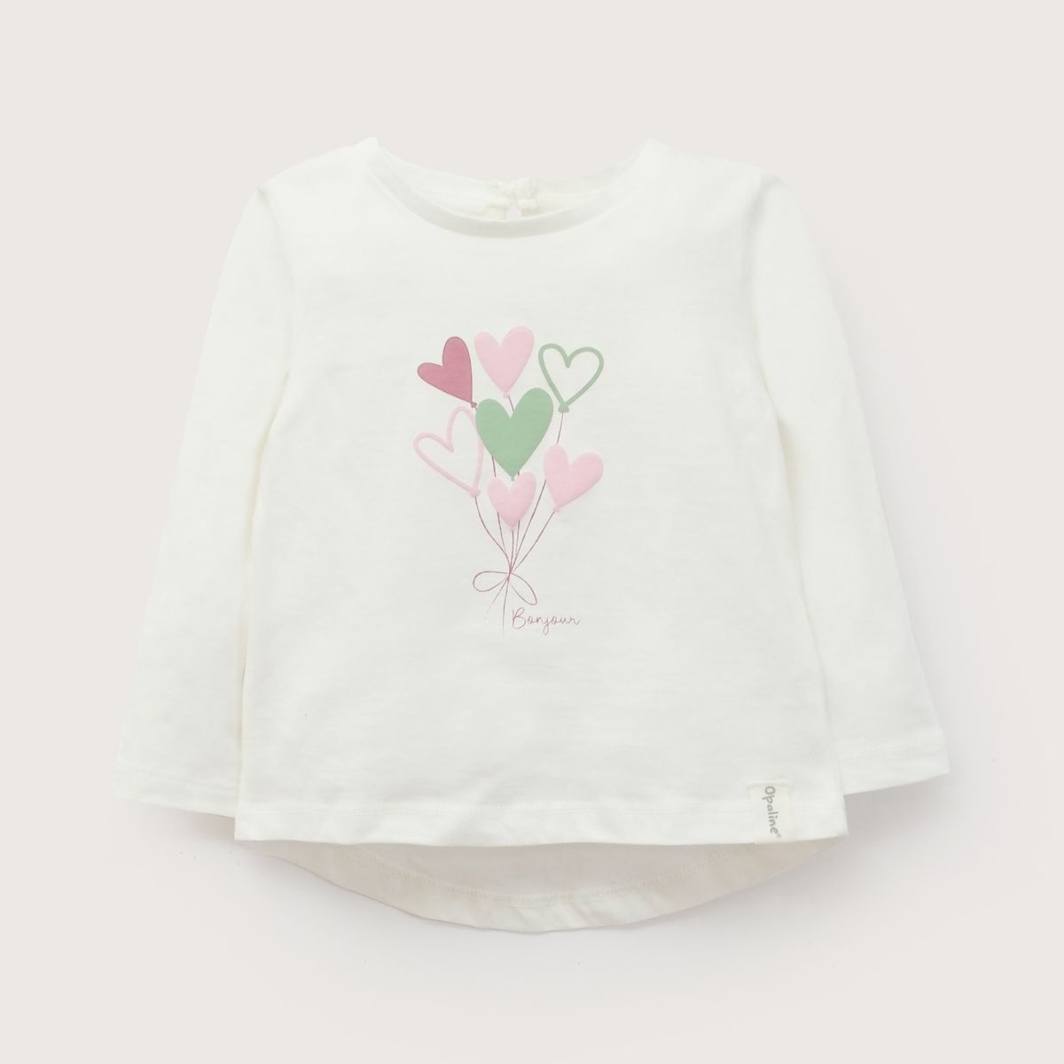 OPALINE - Polera Básica Infant Niña Blanca