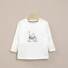 OPALINE - Polera Básica Infant Niño Blanca