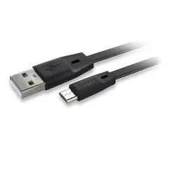PHILIPS - CABLE MICRO USB 1.2 MTS GOMA PLANO NEGRO DLC2519CB