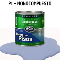 EPOXY - PINTURA ALTO TRAFICO - ESMALTE PISOS CANCHASPU 1K BASE AGUA - 1L MORADO MODERADO