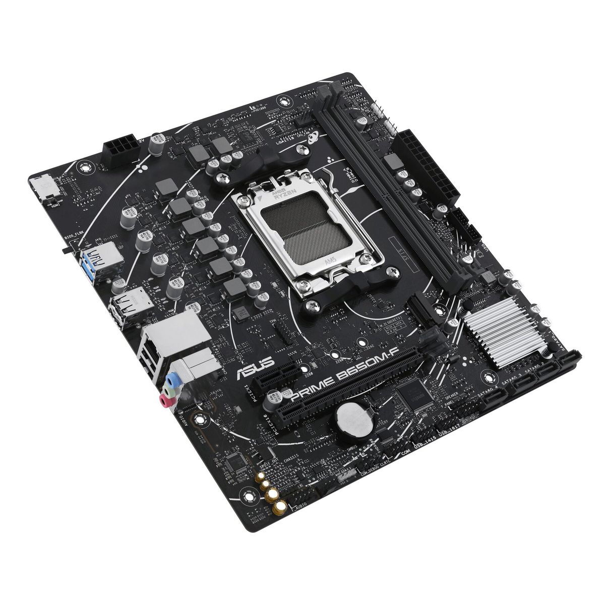 ASUS - Placa Madre ASUS PRIME B650M-F Socket AM5 4x DDR5 1x M2 Gigabit Ethernet m-ATX