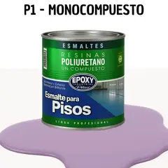 EPOXY - PINTURA ALTO TRAFICO - ESMALTE PISOS CANCHASPU 1K BASE AGUA - 1L VIOLETA SUAVE