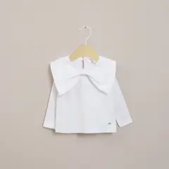 OPALINE - Polera Infant Niña Blanca Cinta