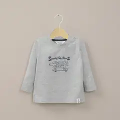 OPALINE - Polera Infant Niño Gris Melange
