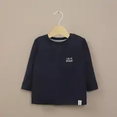 OPALINE - Polera Básica Infant Niño Azul