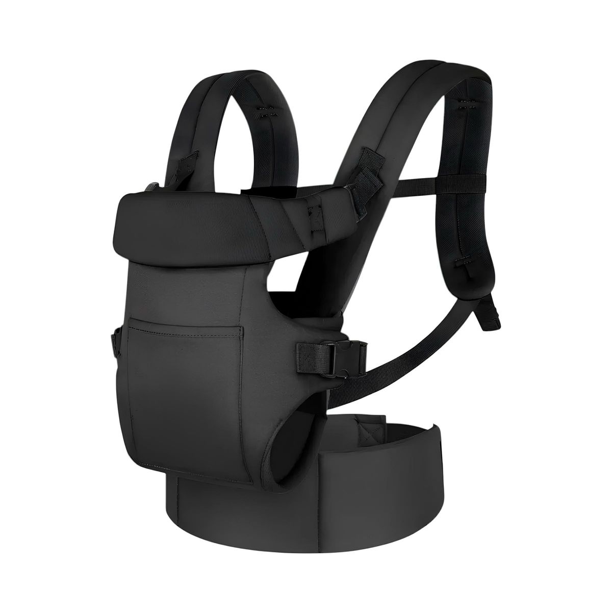 LUBABYCAS - Portabebé Ergonómico Multifuncional Negro Rio By Lubabycas
