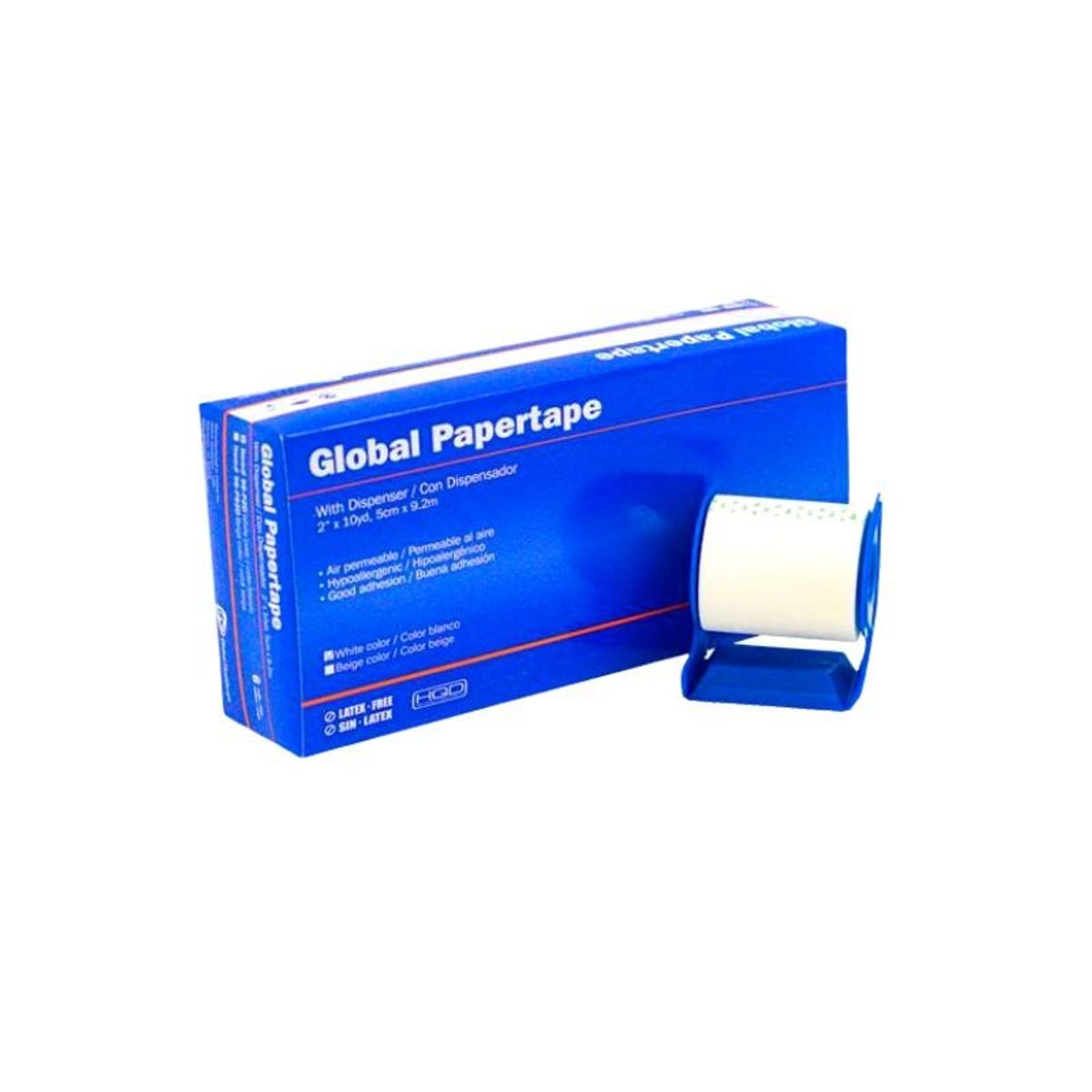 GRAND HEALTHCARE - Cinta Microporosa 5 cm x 9.2 m Color Blanco – Caja 6 Unidades