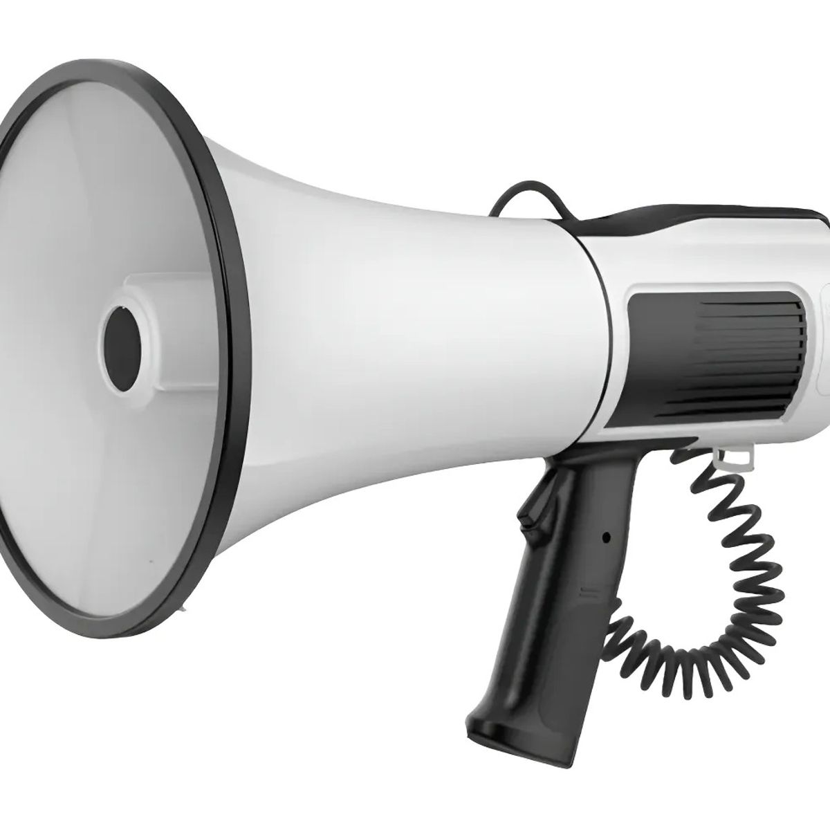 EOLAND - Megáfono 80w 1000m Recargable Altavoz Micrófono Sirena Watts Blanco