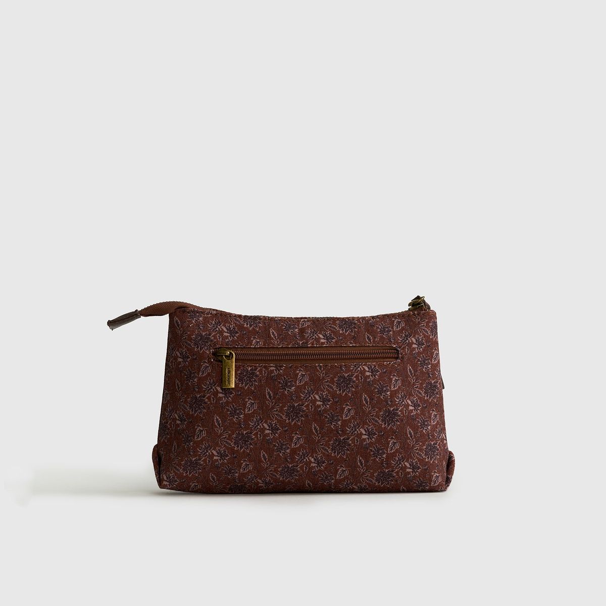 LOUNGE - Estuche Mujer Canvas Flores Café