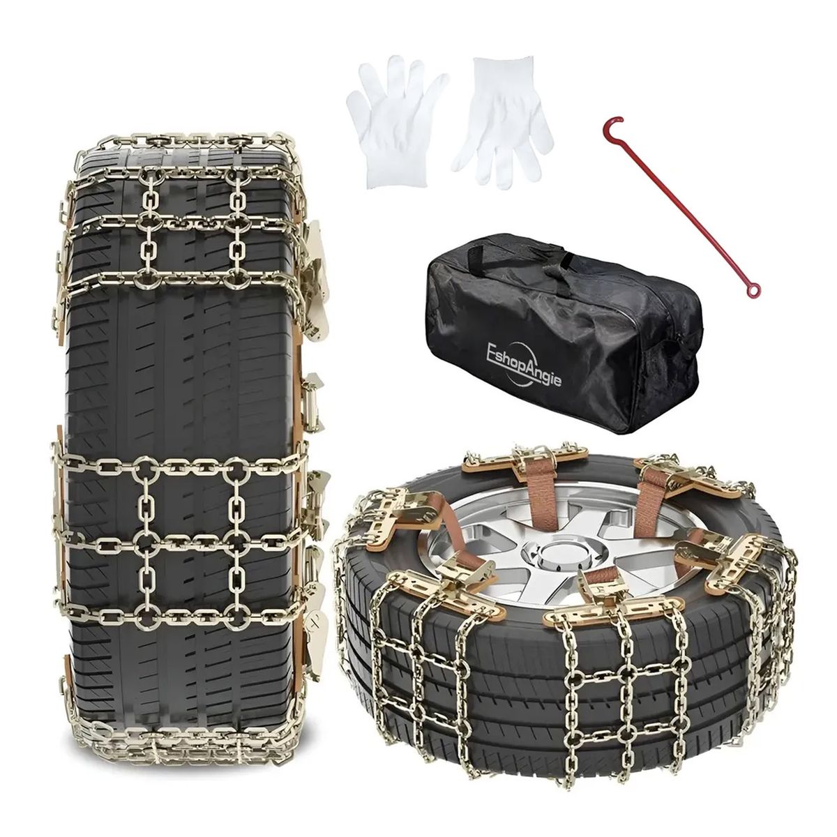 OFERTABKN - Set 6u Cadena Neumático Antideslizante Nieve Barro Universal