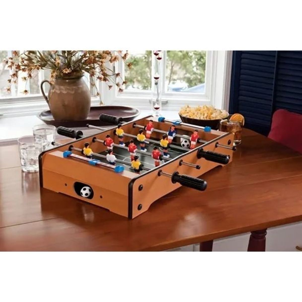 GENERICO - Juego De Mesa Fútbol Para Niños Taca Taca 605x305cm Taca-taca Marrón Juguete Para Amigos y Familiares