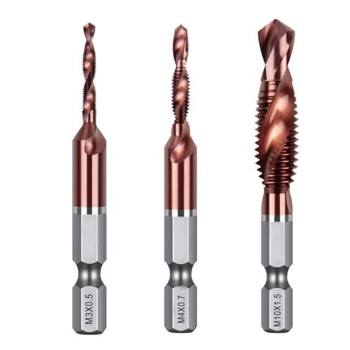 Broca macho M8 x 0.7 HSS-Co, marca MAS TOOLS - Foto 2