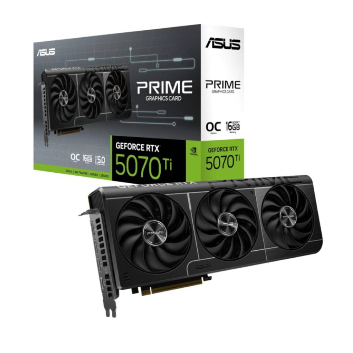 ASUS - Tarjeta de Video ASUS PRIME RTX 5070 Ti 16GB GDDR7 OC