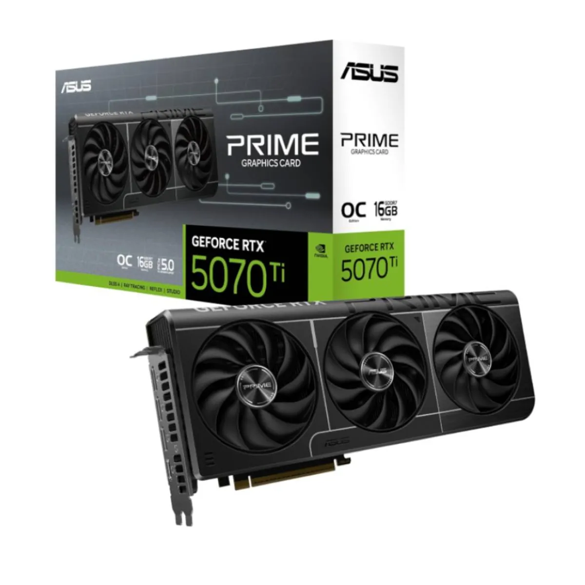 ASUS - Tarjeta de Video ASUS PRIME RTX 5070 Ti 16GB GDDR7 OC