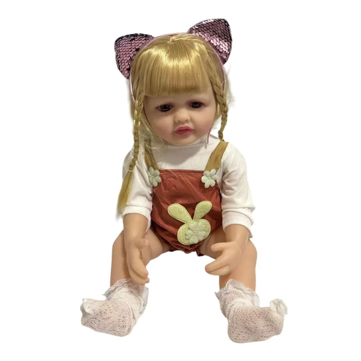 OKAY - Muñeca Reborn Bebé Realista De Silicona Lavable 55cm Sonido