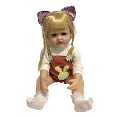 OKAY - Muñeca Reborn Bebé Realista De Silicona Lavable 55cm Sonido