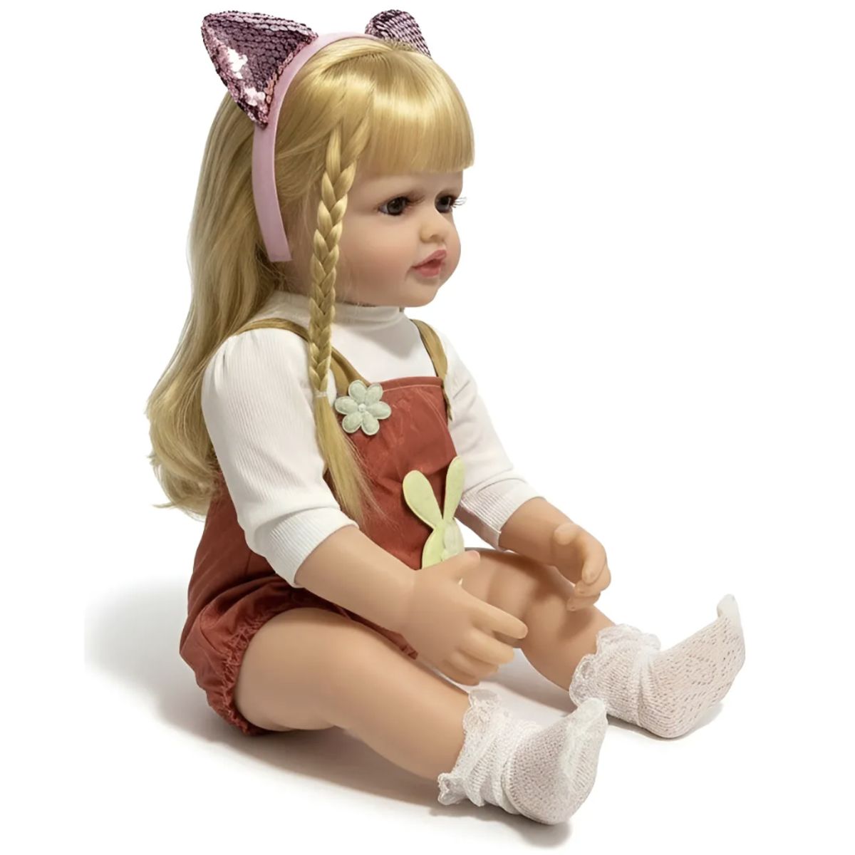 OKAY - Muñeca Reborn Bebé Realista De Silicona Lavable 55cm Sonido