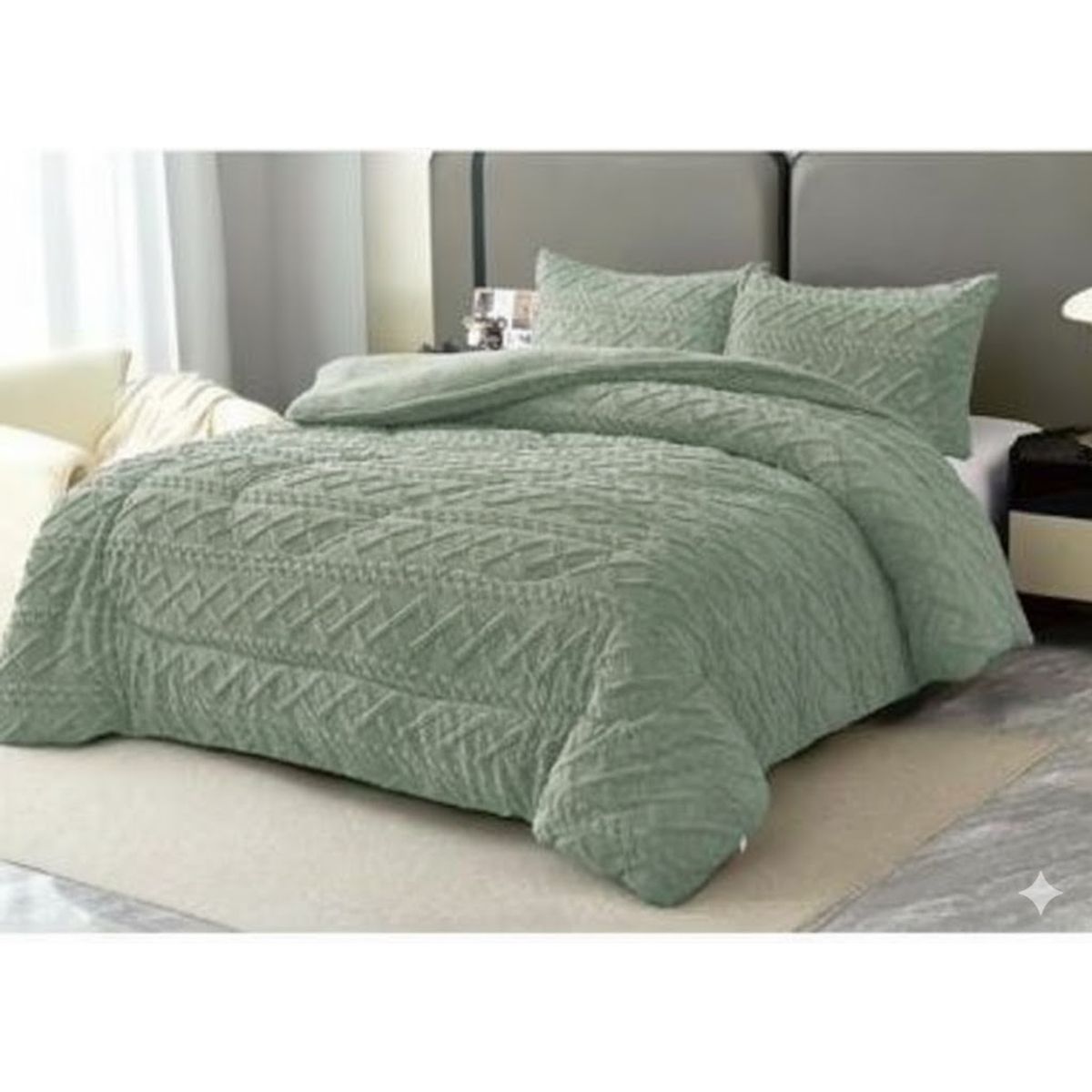 DIANA - COBERTOR TRENSADO CON CHIPORRO DE 1.5 PLAZA 180CMX230CM COLOR LISO DIANA