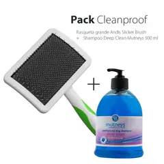 ANDIS - Pack Cleanproof Rasqueta + Shampoo Mutneys