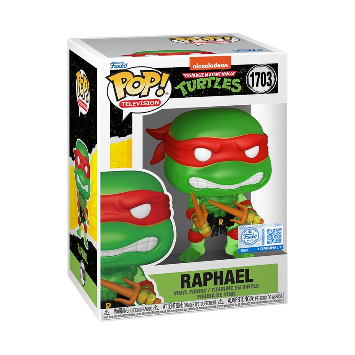 FUNKO - Funko Pop Tortugas Ninjas – Rafael 1703 + Protector (Raphael)