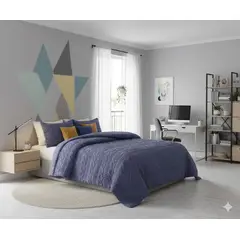 DIANA - COBERTOR TRENSADO CON CHIPORRO DE 2 PLAZA 230CMX250CM COLOR LISO