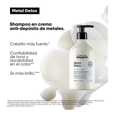 Imagen 2 del producto Shampoo Loreal Metal Detox 500ml