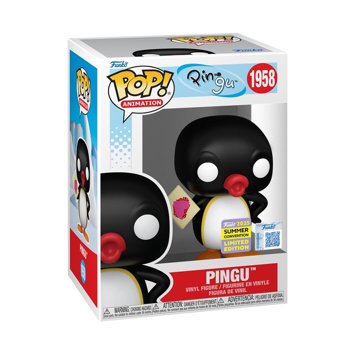 FUNKO - Funko Pop Pingu Con Carta 1958 + Protector