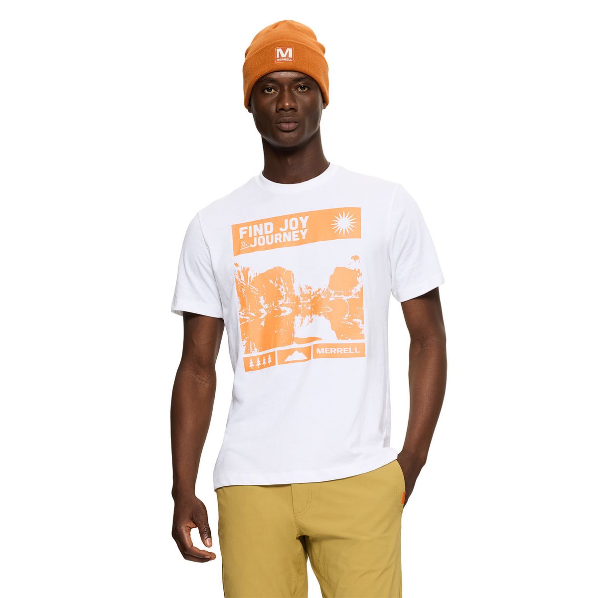 MERRELL - Polera Manga Corta Hombre Joy Blanco MERRELL