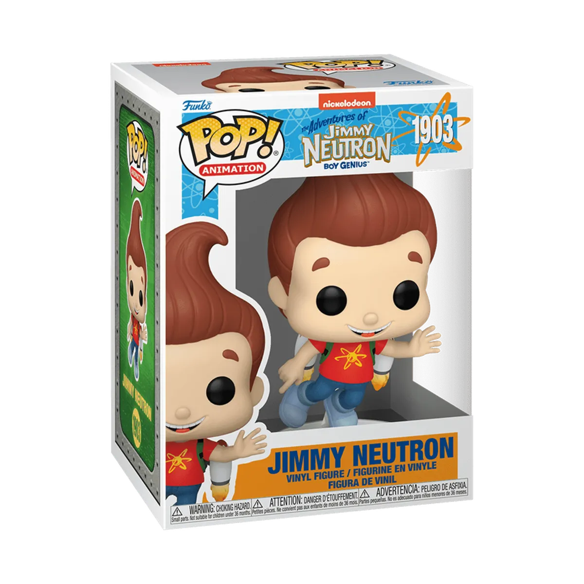 FUNKO - Funko Pop Jimmy Neutrón Con Jet Pack 1903 + Protector
