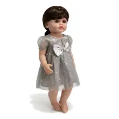 OKAY - Muñeca De Niña Reborn De Silicona De 55 Cm Con Sonido