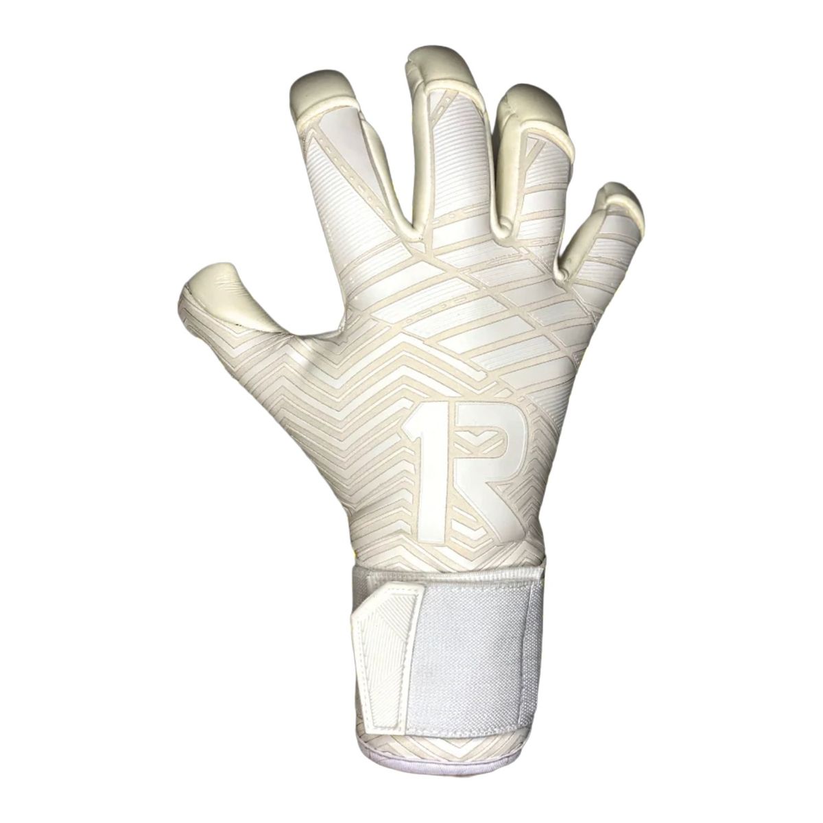 GENERICO - Guantes Arquero Profesional Látex Contact Alemán 4MM - Blanco Raw Goalie