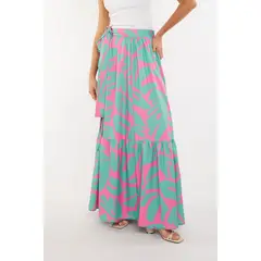 GUINDA - Falda con volumen Riva