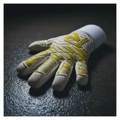 GENERICO - Guantes Arquero Profesional Látex Contact Alemán 4MM - Dorado Raw Goalie