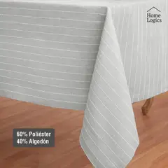 BLAIR HOME - Mantel Rectangular Gris Algodón 160 X 300 Cm