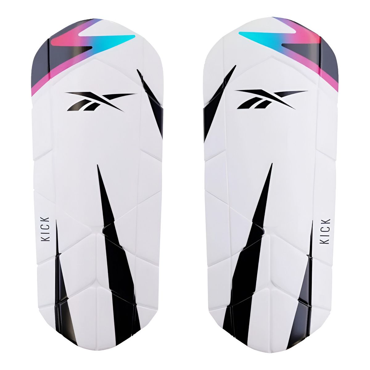 REEBOK - Canilleras Futbol Espinilleras Deportivas Reebok Kick Adulto Fucsia Negro TS