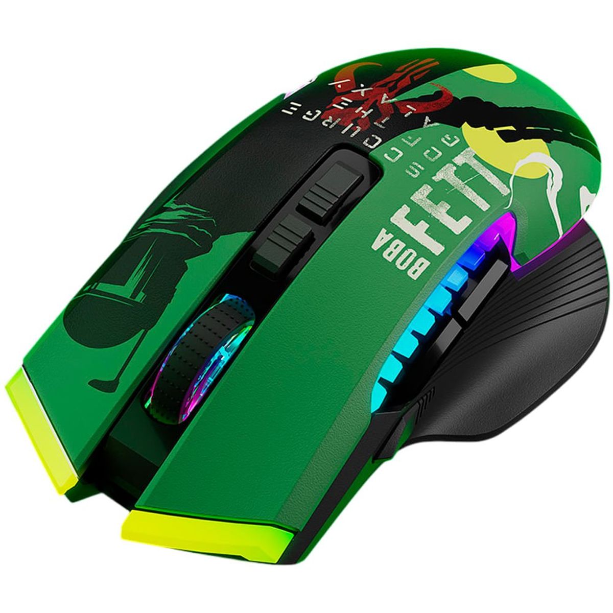 PRIMUS GAMING - Mouse inalámbrico Primus Gladius TM11 PMO-S205BF trimodo 12K DPI RGB Boba Fett