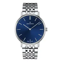 CLAUDE BERNARD - Reloj Slim Line 39mm Silver Hombre